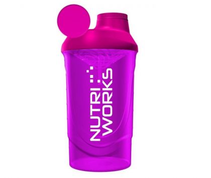 Nutri Works Shaker, 600 ml, Pinkki