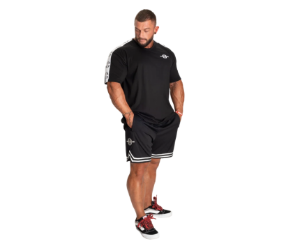 Better Bodies Basketball Shorts 6", Black/White