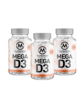 Big Buy: 3 kpl M-Nutrition Mega D3 (100 mcg) (360 kaps.)