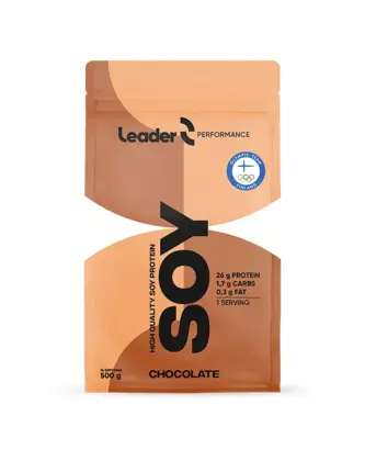 Leader Performance Soy Protein, 500&nbsp;g, Chocolate