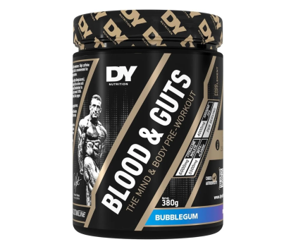 DY Nutrition Blood & Guts PWO, 380&nbsp;g, Bubble Gum