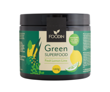 Foodin Green Superfood, 120&nbsp;g, Fresh Lemon-Lime
