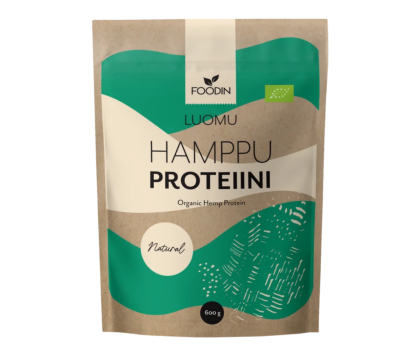 Foodin Luomu Hamppuproteiini, 600&nbsp;g