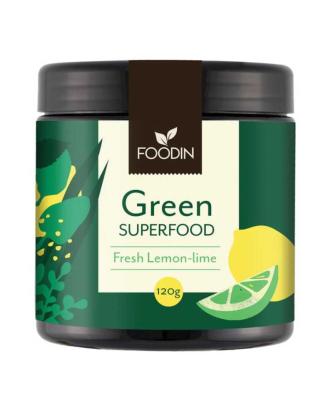 Foodin Green Superfood, 120 g, Fresh Lemon-Lime