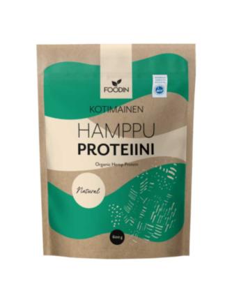 FOODIN Kotimainen Hamppuproteiini, 600 g