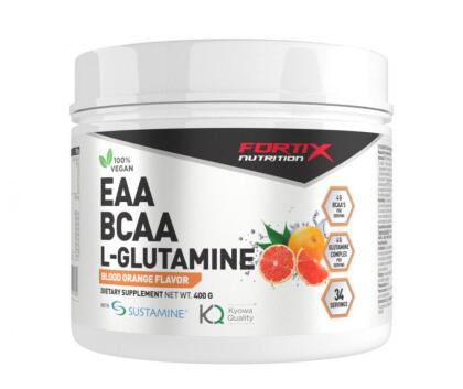 Fortix EAA BCAA L-Glutamine, 400&nbsp;g, Blood Orange