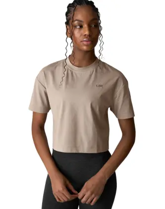 ICIW Everyday Cotton Cropped T-shirt