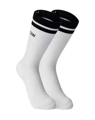 ICIW Training Striped Socks 2-Pack, White/Black