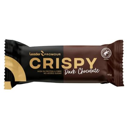 Leader Promour Crispy, 45&nbsp;g, Dark Chocolate