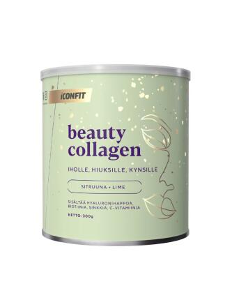 ICONFIT Beauty Collagen, 300&nbsp;g, Sitruuna-Lime