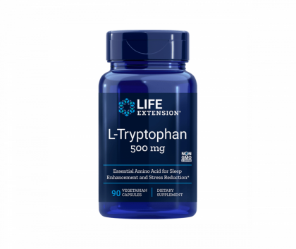 LifeExtension L-Tryptophan 500 mg, 90 kaps.