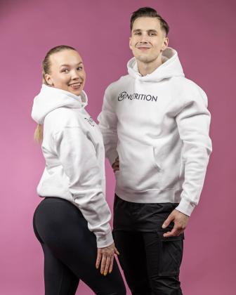 M-Nutrition Unisex huppari, Valkoinen