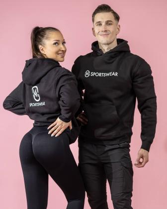 M-Sportswear Unisex huppari, Musta