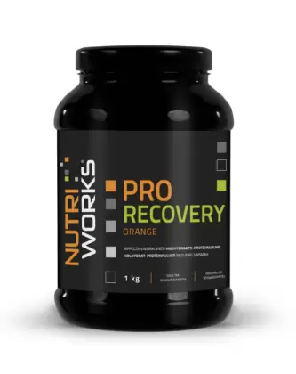 Nutri Works Black Line Pro Recovery, 1 kg, Appelsiini