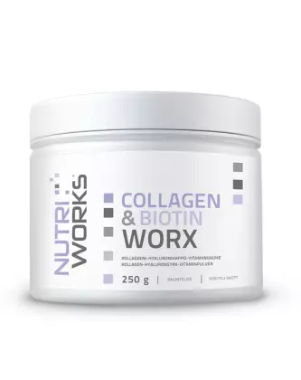 Nutri Works Collagen & Biotin Worx, 250&nbsp;g