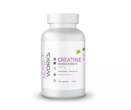Nutri Works Creatine Monohydrate kapselit, 750 mg, 150 kaps.