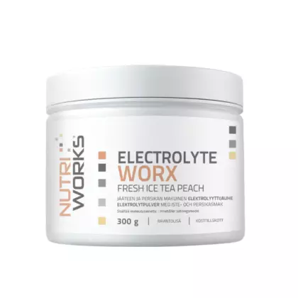 Nutri Works Electrolyte WorX, 300&nbsp;g, Fresh Ice Tea Peach