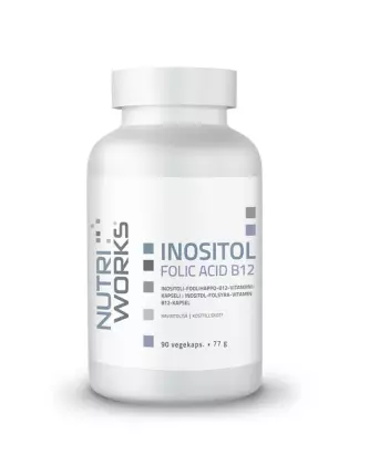 Nutri Works Inositol Folic Acid B12, 90 kaps.