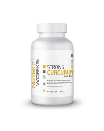 Nutri Works Strong Curcumin + Piperine, 90 kaps.