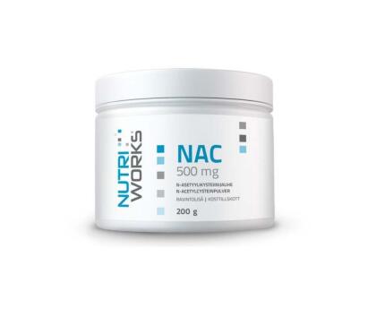 Nutri Works NAC-jauhe 500 mg, 200&nbsp;g