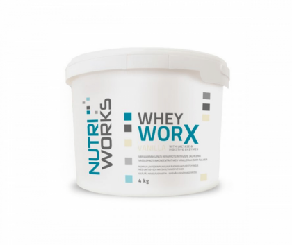 Nutri Works Whey WorX With Lactase & Digestive Enzymes, 4&nbsp;kg