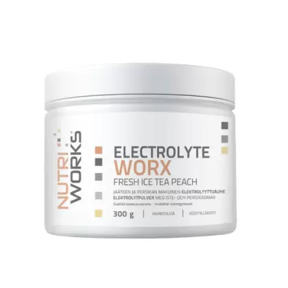 Nutri Works Electrolyte WorX, 300 g, Fresh Ice Tea Peach