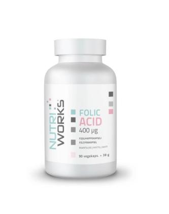 Nutri Works Folic Acid, 400 mcg, 90 kaps.