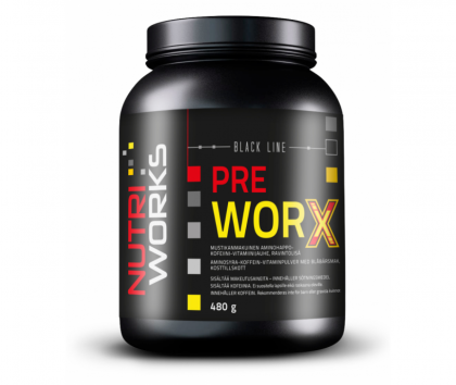 Nutri Works Black Line Pre WorX, 480 g, Blueberry