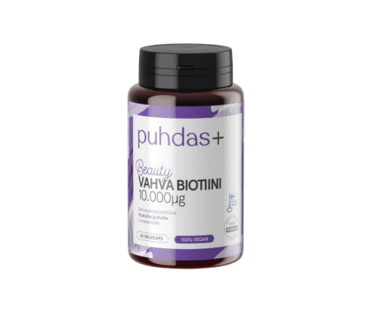 Puhdas+ Beauty Vahva Biotiini 10000 mcg