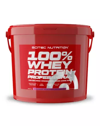 SCITEC 100% Whey Protein Professional, 5000&nbsp;g, Strawberry White Chocolate