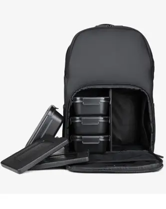 Smartshake Meal Prep Backpack with 4 Food Containers and 2 Ice Packs