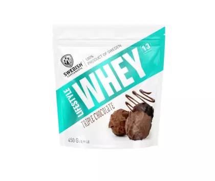 Swedish Supplements Lifestyle Whey, 450&nbsp;g, Triple Chocolate
