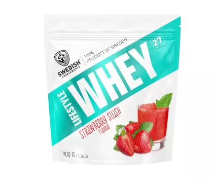 Swedish Supplements Lifestyle Whey, 900&nbsp;g, Strawberry Slush