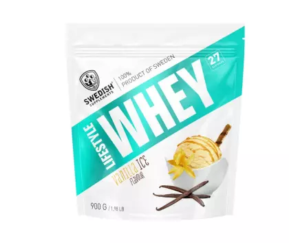 Swedish Supplements Lifestyle Whey, 900&nbsp;g, Vanilla Ice Cream