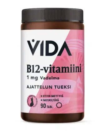 Vida B12-vitamiini 1 mg, 90 imeskelytabl.