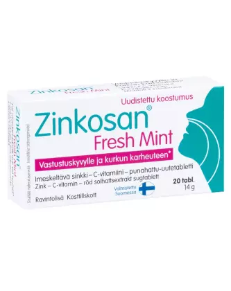 Zinkosan Fresh Mint, 20 tabl.
