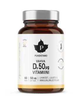 Puhdistamo Vahva D-vitamiini, 50 mcg