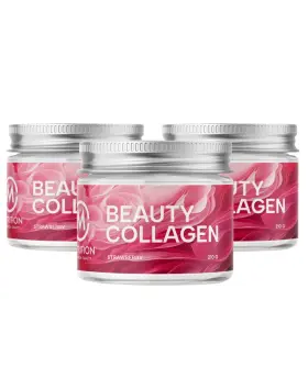 Big Buy: 3 kpl M-Nutrition Beauty Collagen, Strawberry (630 g)
