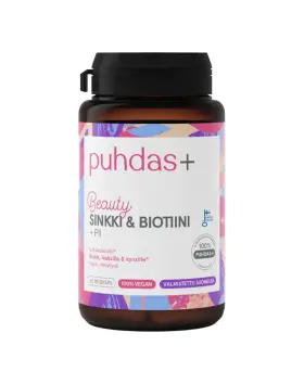 Puhdas+ Beauty Sinkki & Biotiini + Pii, 60 kaps.