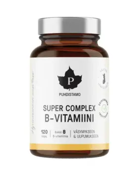 Kampanjakoko: Puhdistamo Super Complex B-Vitamiini, 120 kaps.