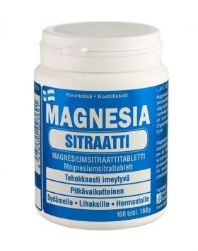 Magnesia Sitraatti, 160 tabl.