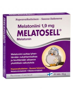 Melatosell Melatoniini 1,9 mg, 60 tabl.