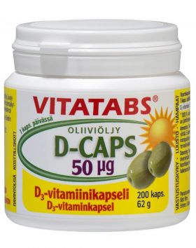 Vitatabs D-Caps, 200 kaps.