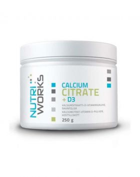 Nutri Works Calcium Citrate + D3, 250 g