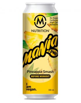 M-Nutrition Mania Before Workout valmisjuoma, 330 ml, Pineapple Smash (Päiväys 05/25)