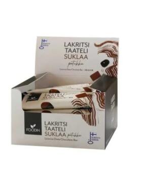 18 kpl Foodin Lakritsitaatelipatukka, 35&nbsp;g, Suklaa