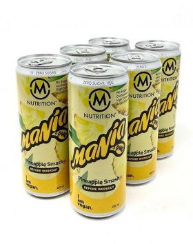 M-Nutrition Mania Before Workout, Pineapple Smash 6-Pack (Päiväys 05/25)