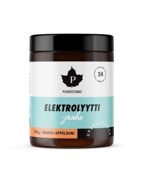 Puhdistamo Elektrolyyttijauhe, 120 g, Mango-Appelsiini