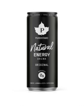 Puhdistamo Natural Energy Drink, 330 ml, Original