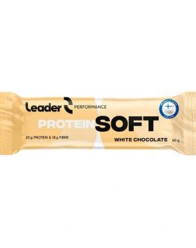 Leader Performance Protein Soft Bar, 60 g, White Chocolate